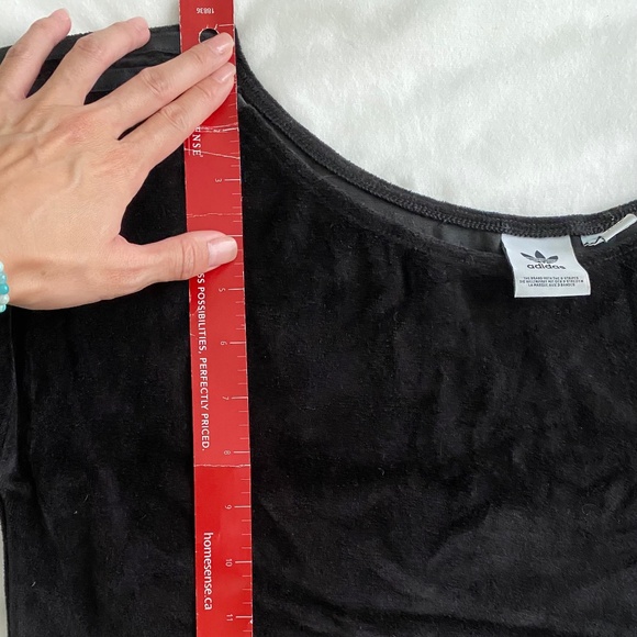 Adidas velour cropped sweater - Picture 7 of 8